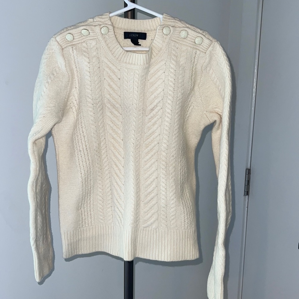 Cream Womens j. Crew sweater